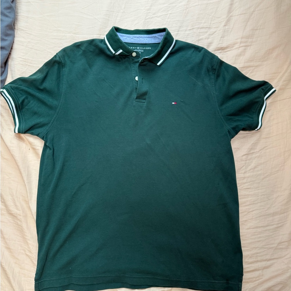 Tommy Hilfiger Men's Dark Green Polo Shirt
